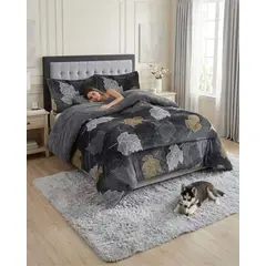 GENERICO - Cubrecamas Sherpa 2 Plazas Plush Ultra Suave De Lujo