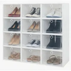 GENERICO - Caja Armario Organizador De Zapato Plegable Plástico 10uds