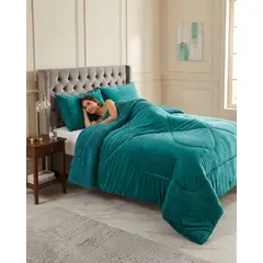 GENERICO - Cubrecamas Sherpa 2 Plazas Plush Ultra Suave De Lujo
