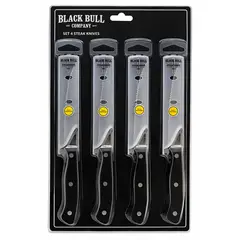 BLACK BULL - SET DE 4 CUCHILLOS STEAK