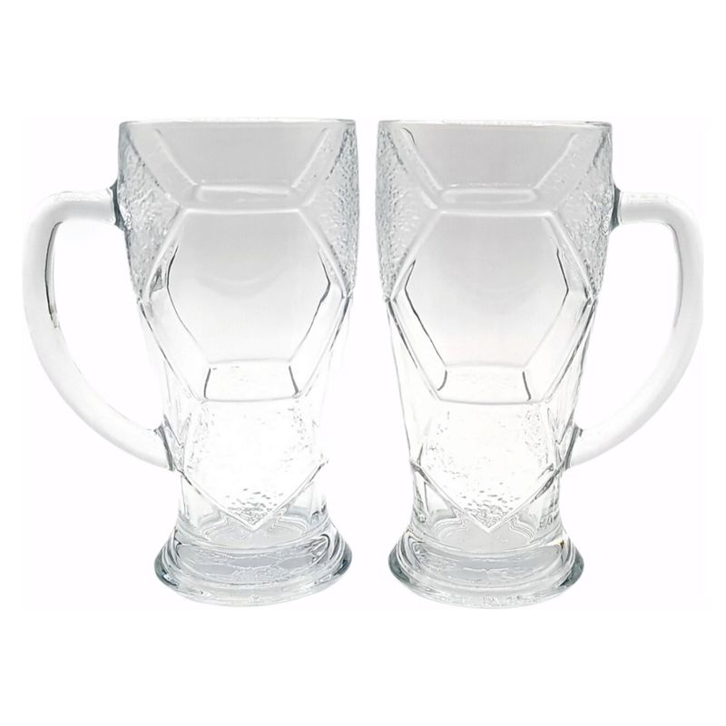 GENERICO - Vasos Cerveceros Set 2 Piezas Shop 700Ml Futbol