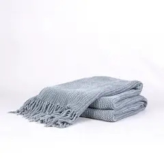 ALESSA - Manta Chenilla Adela 125x150 Azul