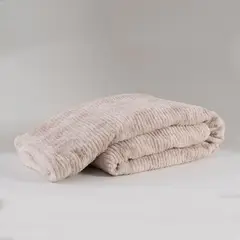 ALESSA - Manta Rabbit Fur 125x150 Beige
