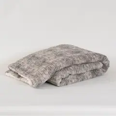 ALESSA - Manta Rabbit Fur 125x150 Marengo