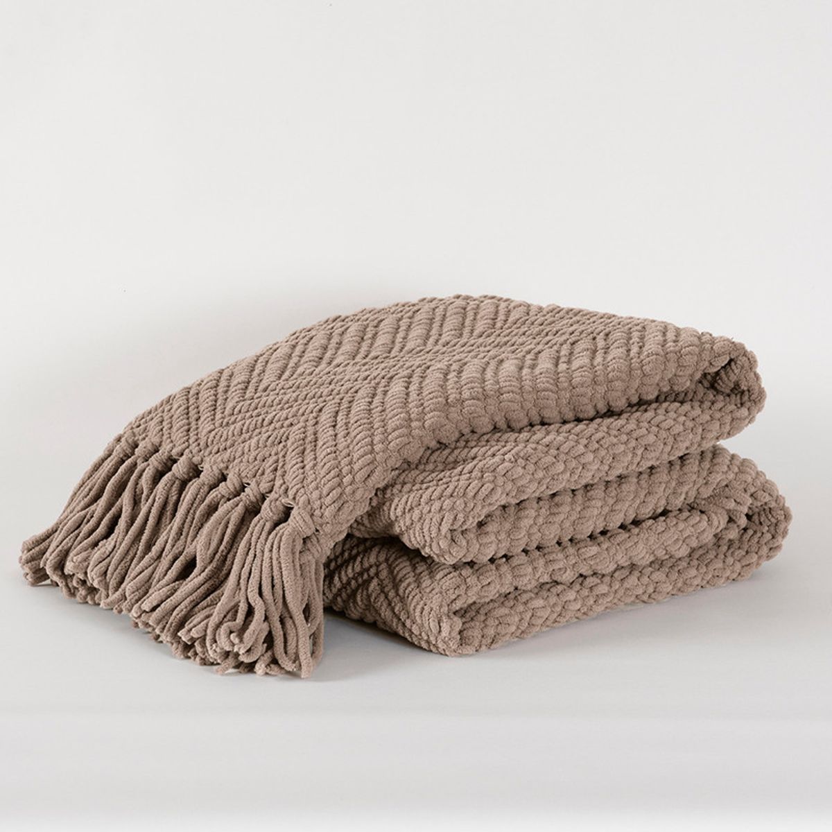 FABRICS - Manta Chunky 130x180 Pardo