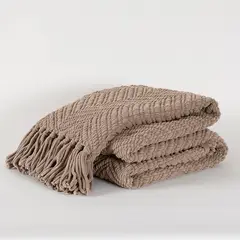 FABRICS - Manta Chunky 130x180 Pardo