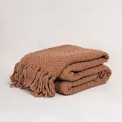 FABRICS - Manta Chunky 130x180 Caramelo
