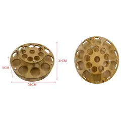 GENERICO - Especiero Giratorio de Madera 360° 31 cm Organizador de Condimentos