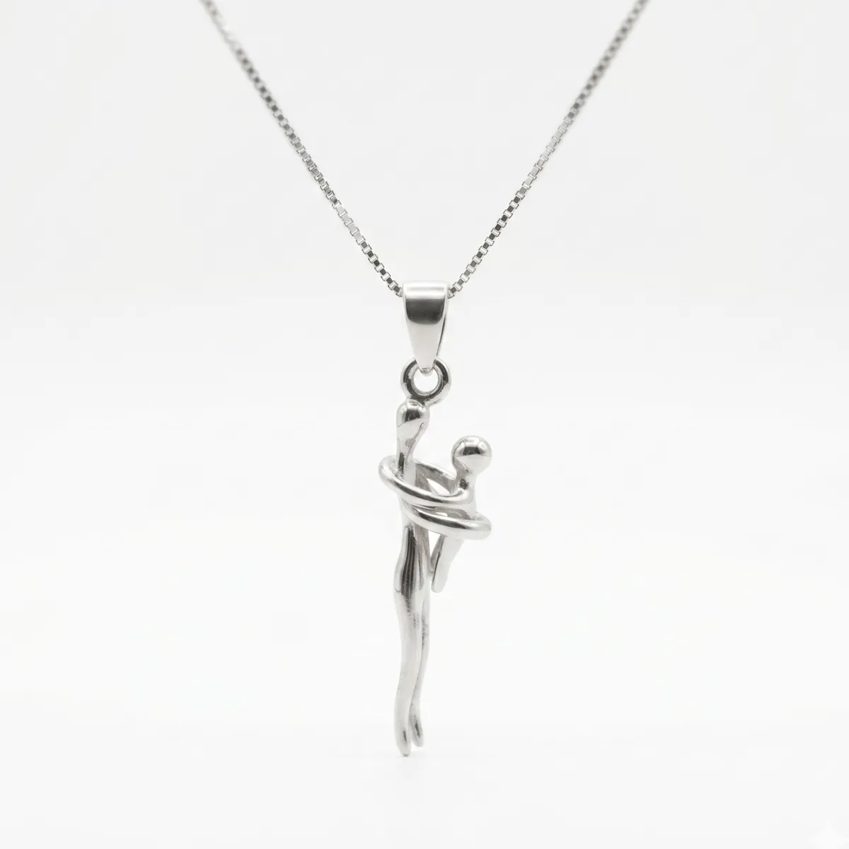 LK LUKSO - Collar Abrazo Eterno Mamá e Hijo Plata Ley 950