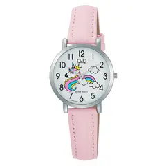 QYQ - RELOJ MARCA Q58A-010PY PARA NIÑA ANALOGO METAL