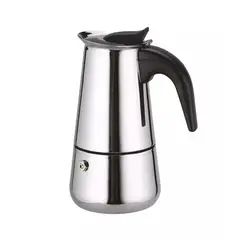 GENERICO - Cafetera Italiana Acero Inoxidable 6 Tazas Espresso