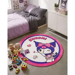 GENERICO - Alfombra Decorativa Infantil Circular de 80cm