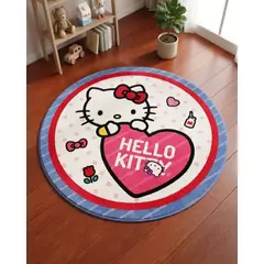 GENERICO - Alfombra Decorativa Infantil Circular de 80cm