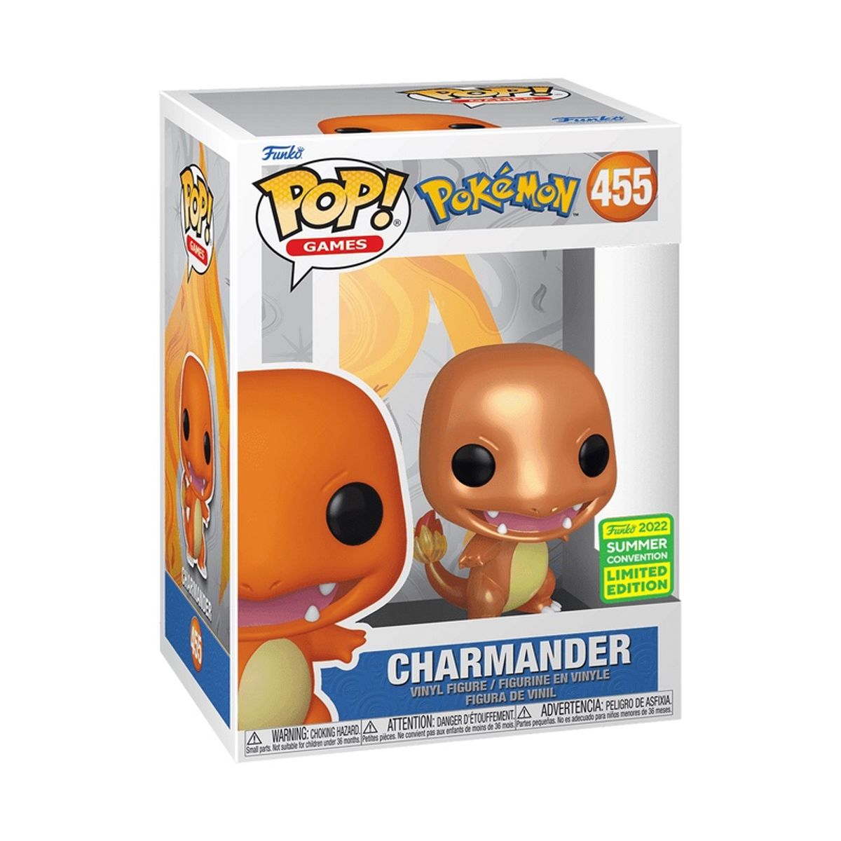 FUNKO - Funko Pop Pokemon – Charmander 455 + Protector