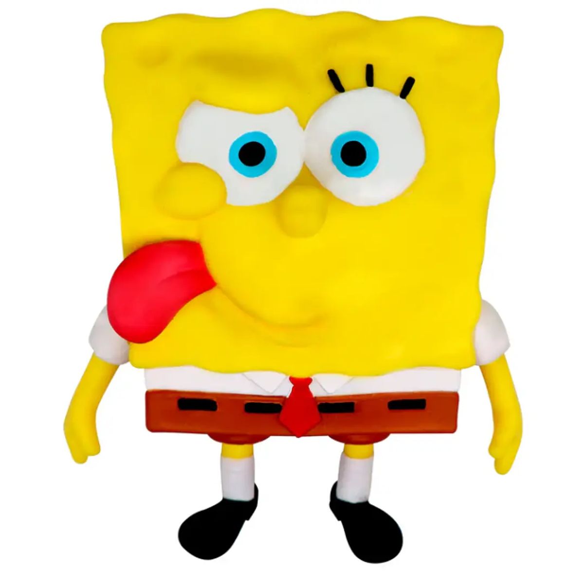 ANSALDO - Figura Elástica Bob Esponja Stretch Lengua Afuera