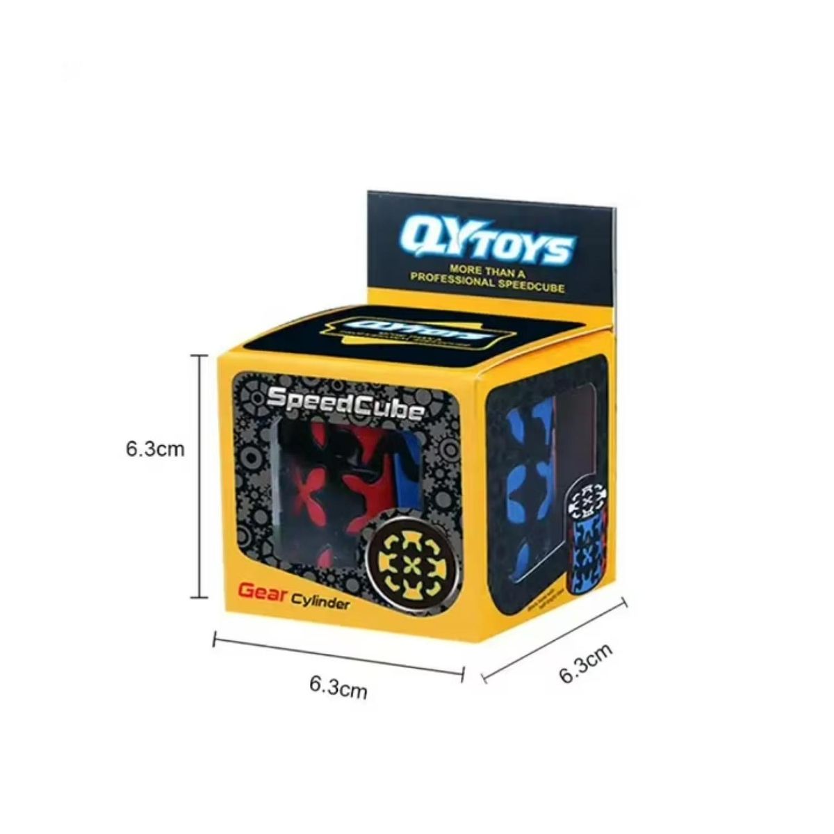 GENERICO - Juguete Cubo Rubik 3x3 Cilindrico SpeedCube Infantil