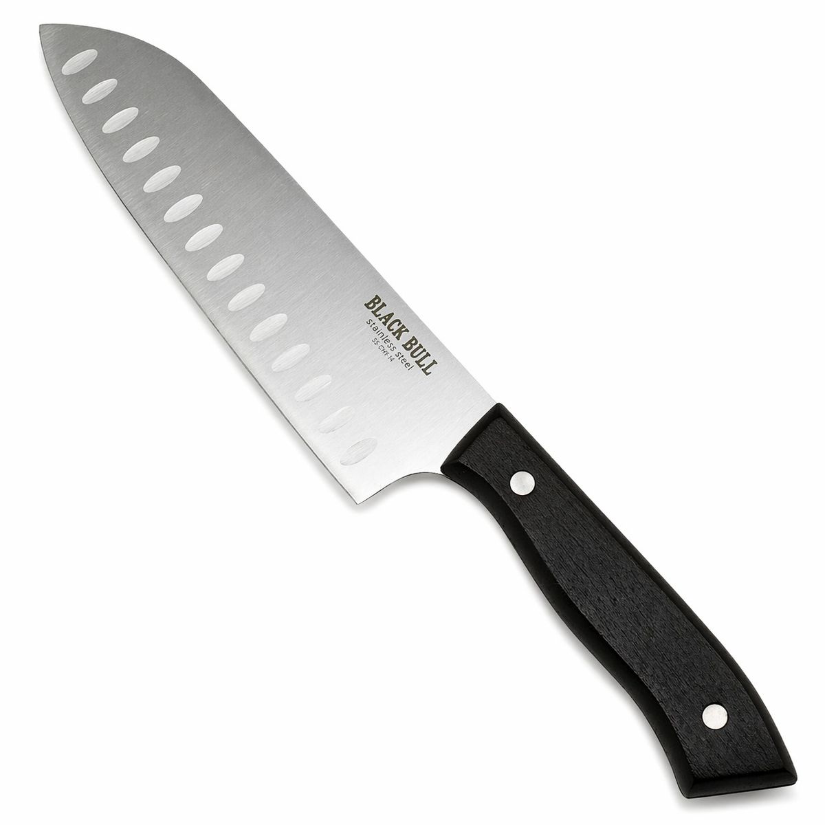BLACK BULL - CUCHILLO SANTOKU 7 PULGADAS ACERO INOXIDABLE BLACK BULL