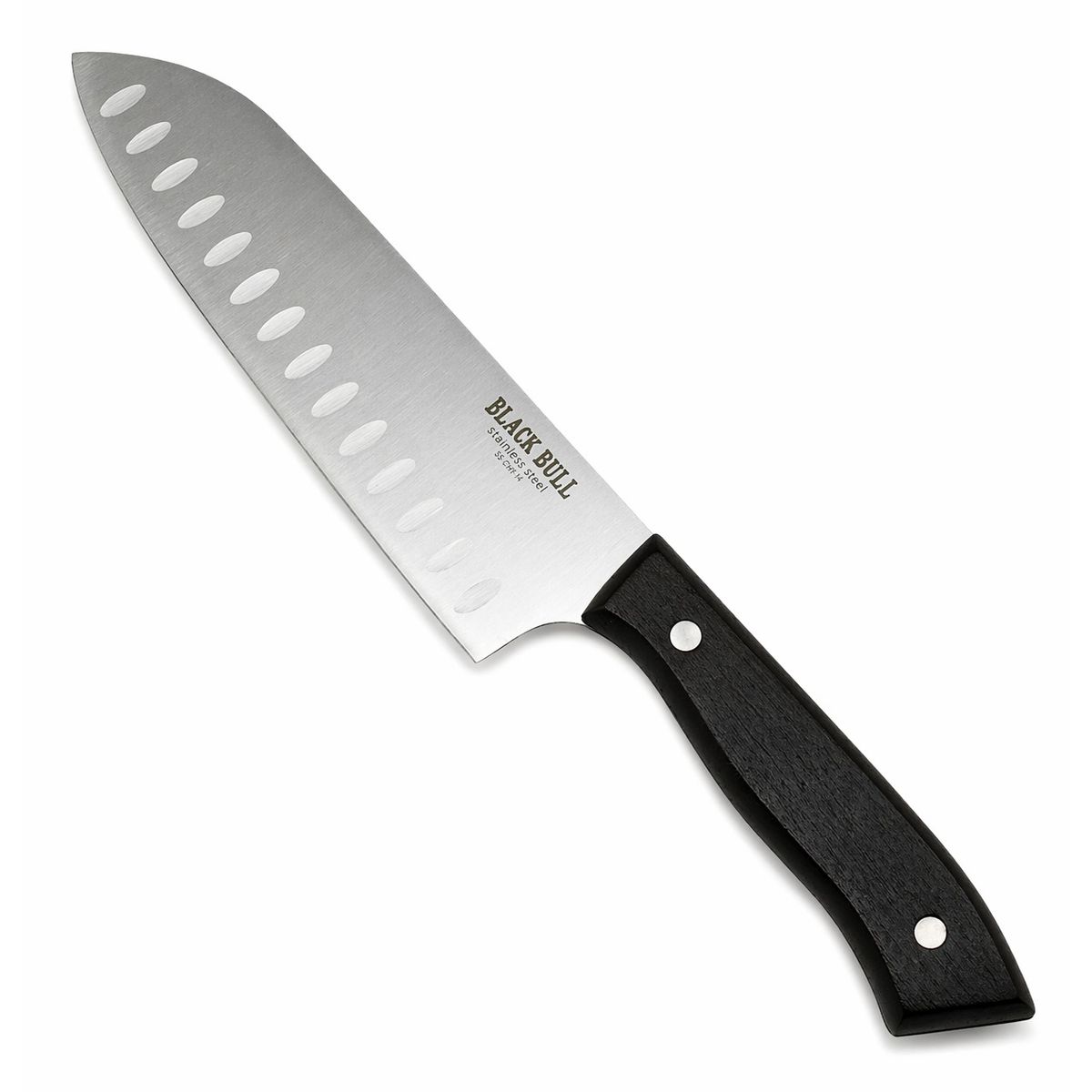 BLACK BULL - CUCHILLO SANTOKU 7 PULGADAS ACERO INOXIDABLE BLACK BULL