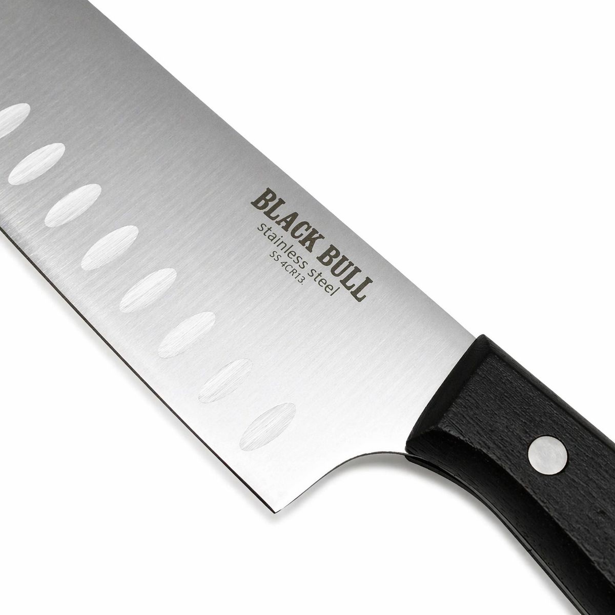 BLACK BULL - CUCHILLO SANTOKU 7 PULGADAS ACERO INOXIDABLE BLACK BULL