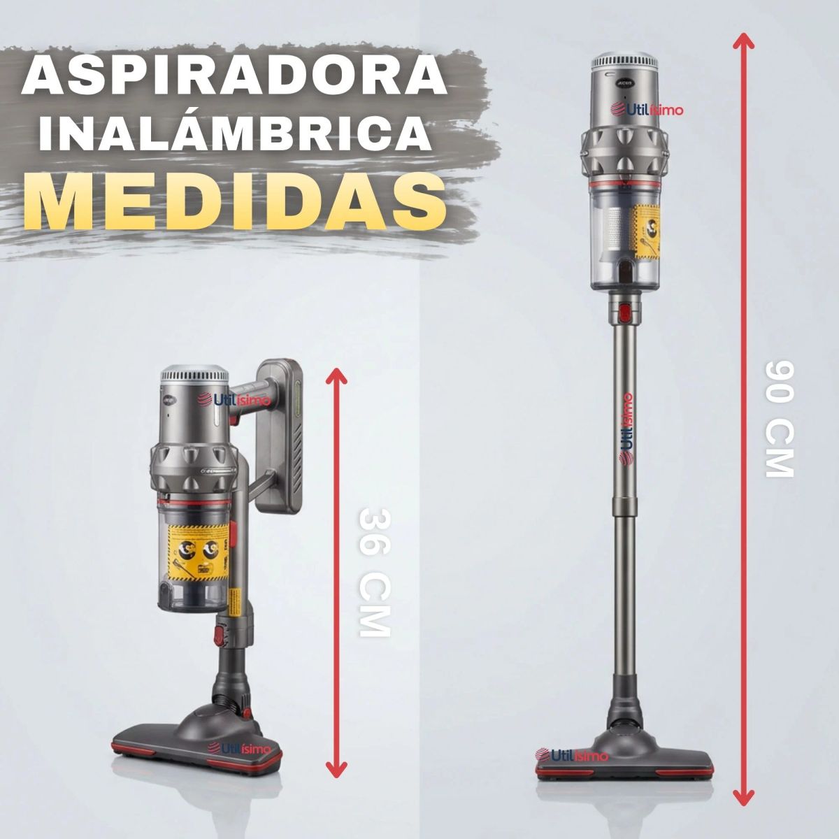 LINE - Aspiradora Vertical Portátil 3 Velocidades Filtro Hepa Lavable