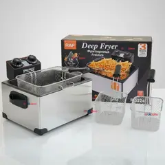 RAF - Freidora Aceite Eléctrica 5 Litros 2000W Acero Inoxidable