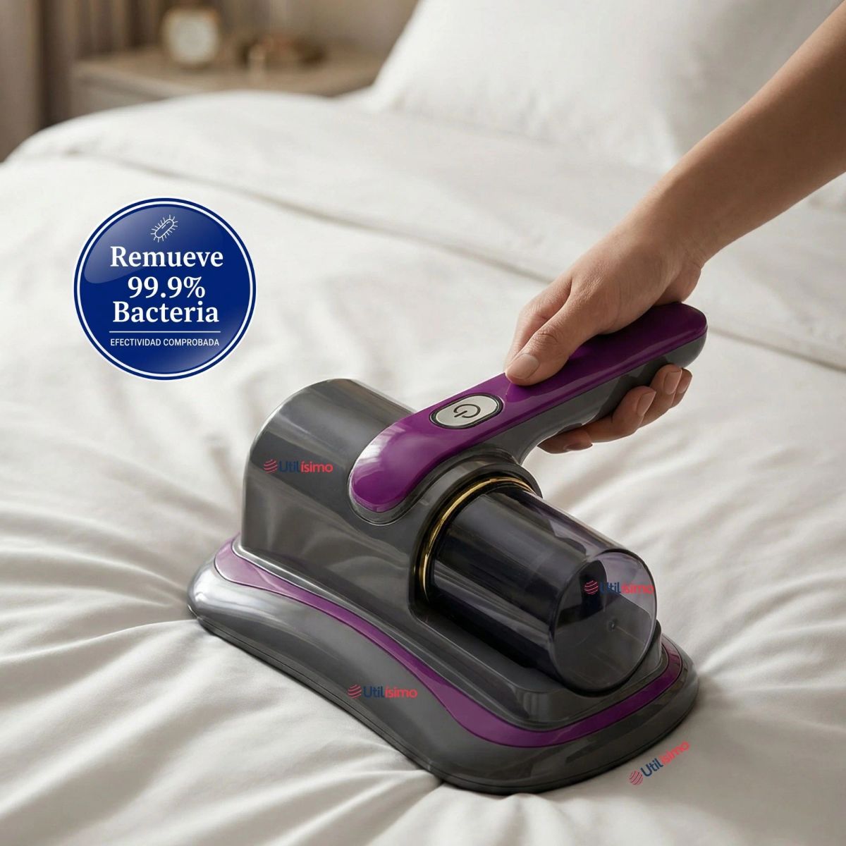 LINE - Aspirador Inalámbrico Remueve Bacterias UV Anti Ácaros Portátil