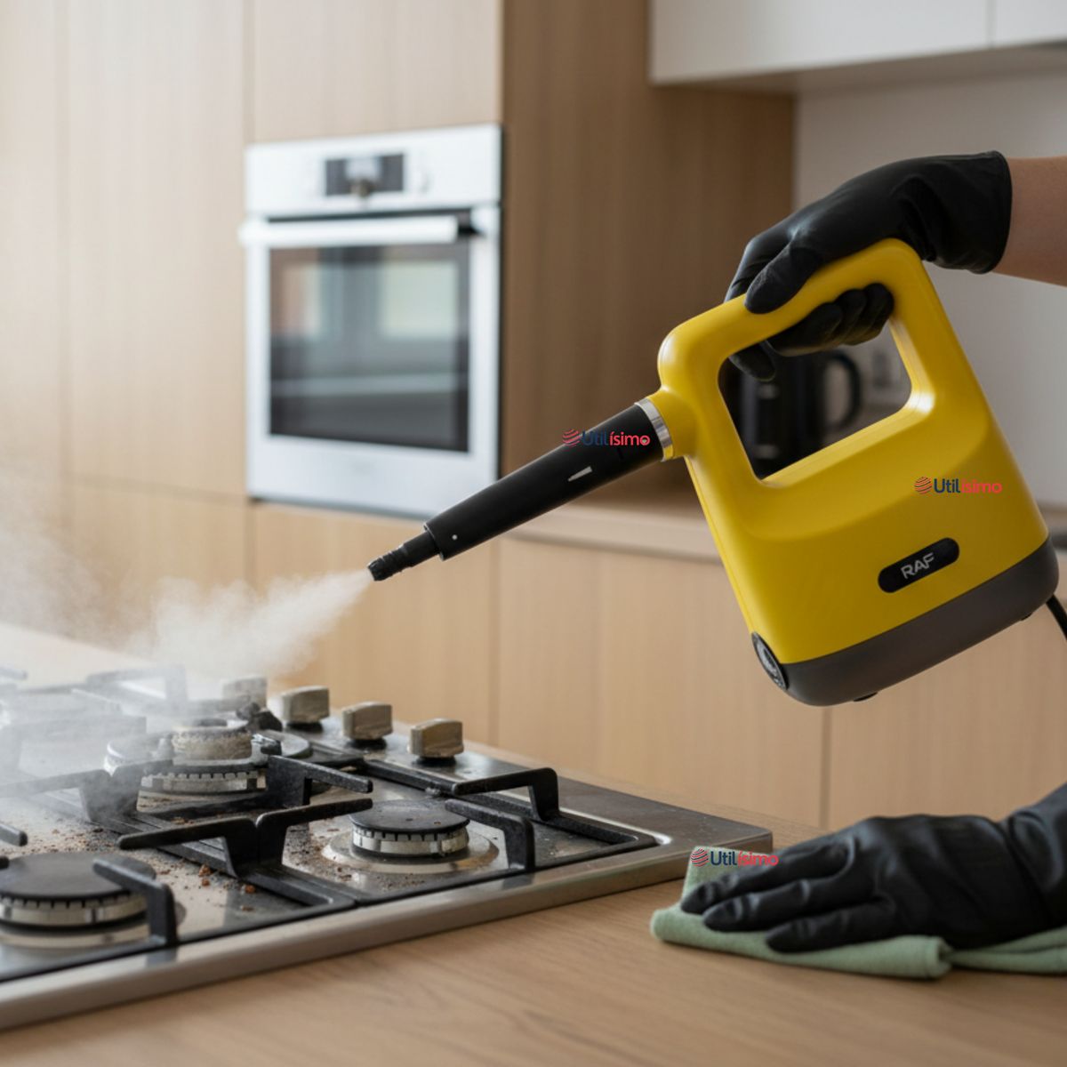 RAF - Limpiador De Vapor  300ml Multiuso 1350w de potencia Amarillo
