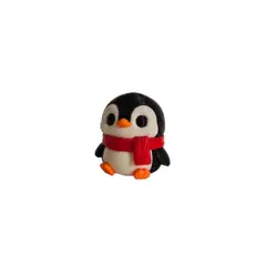 GENERICO - Mini Escultura Decorativa- Pingüino Invernal