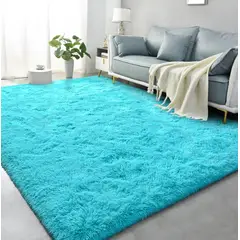 GENERICO - ALFOMBRA PELUDA TIPO SHAGGY ULTRA SUAVE