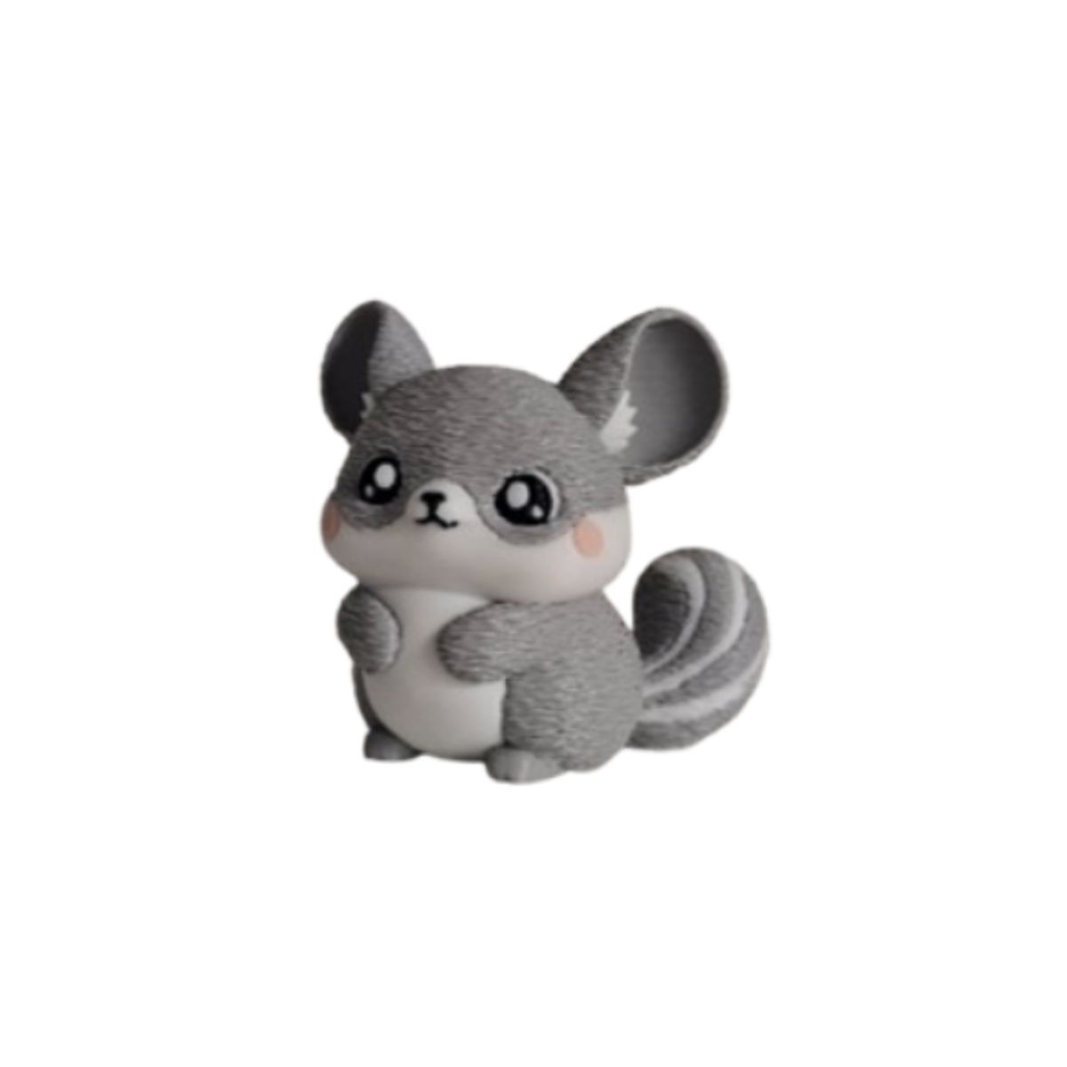 GENERICO - Mini Escultura Decorativa- Chinchilla Tierna