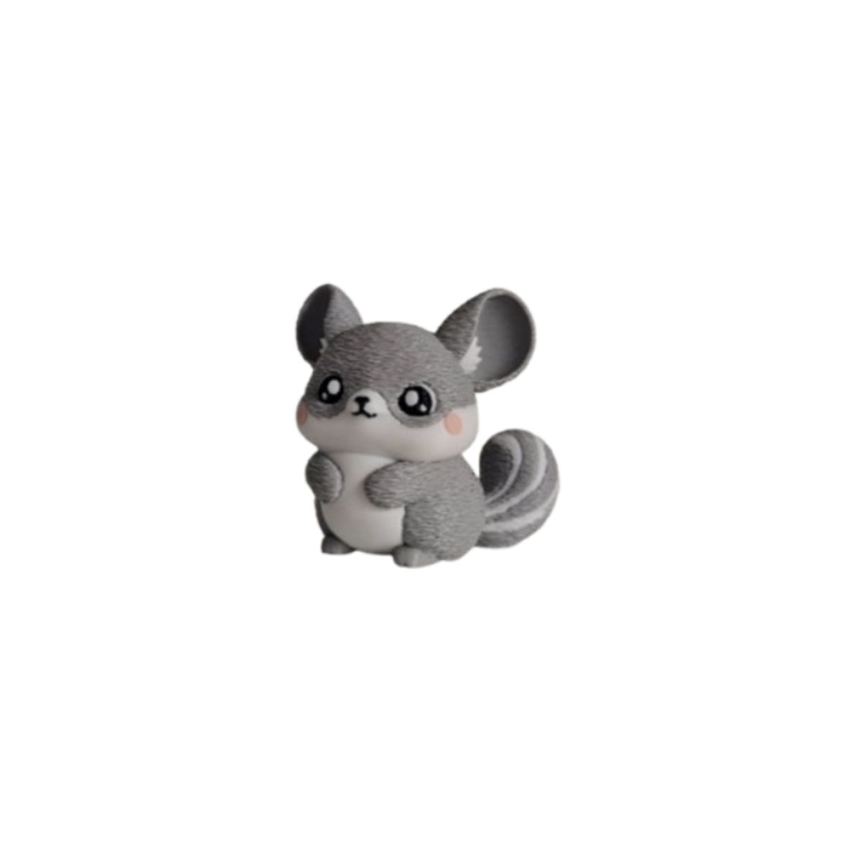 GENERICO - Mini Escultura Decorativa- Chinchilla Tierna
