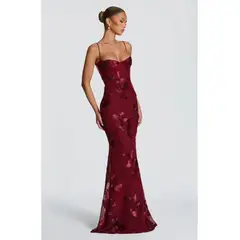TIOZONEY - Vestido de fiesta Mujer - Rojo