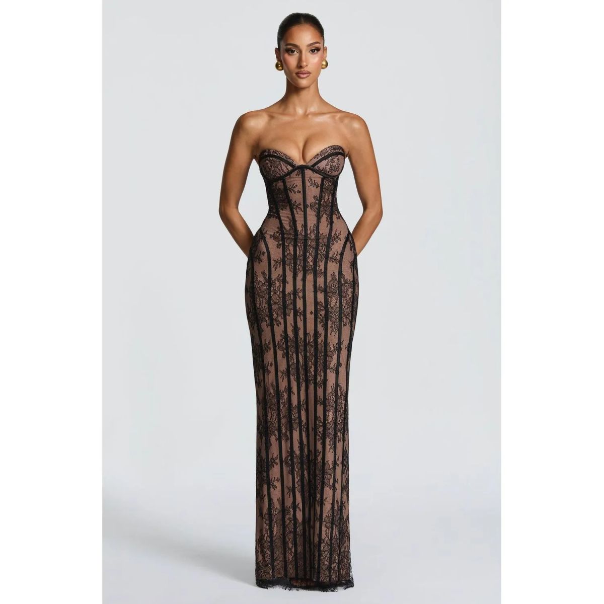 TIOZONEY - Vestido de fiesta Mujer - Negro