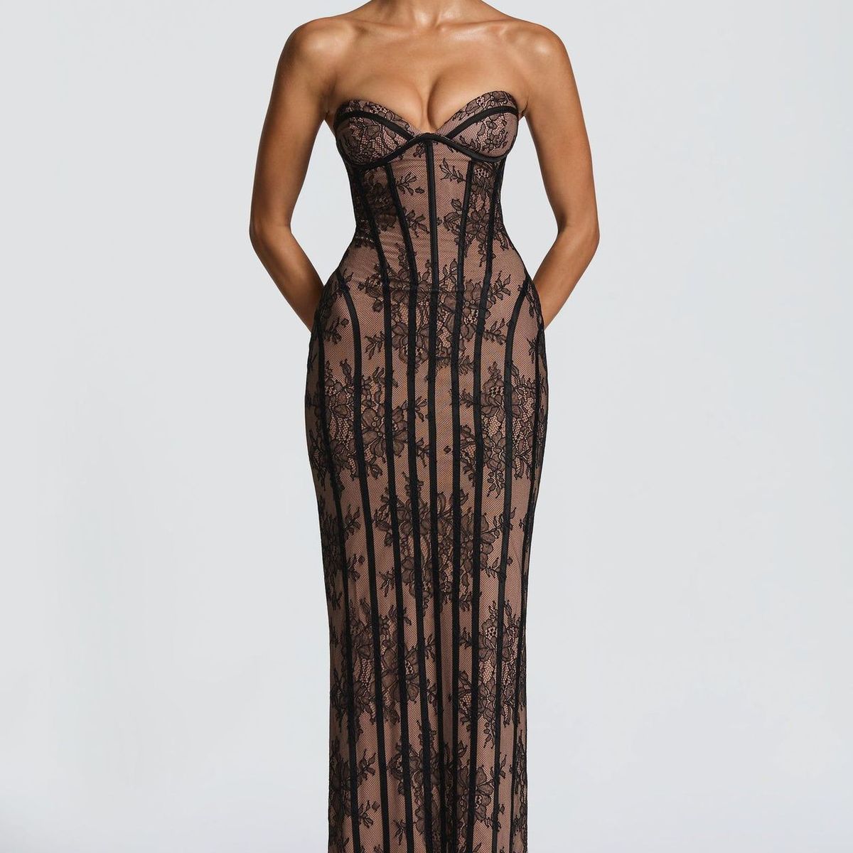 TIOZONEY - Vestido de fiesta Mujer - Negro