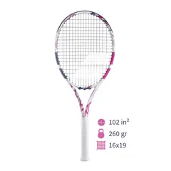 BABOLAT - Raqueta de Tenis Evo Aero Pink 275g Grip 3