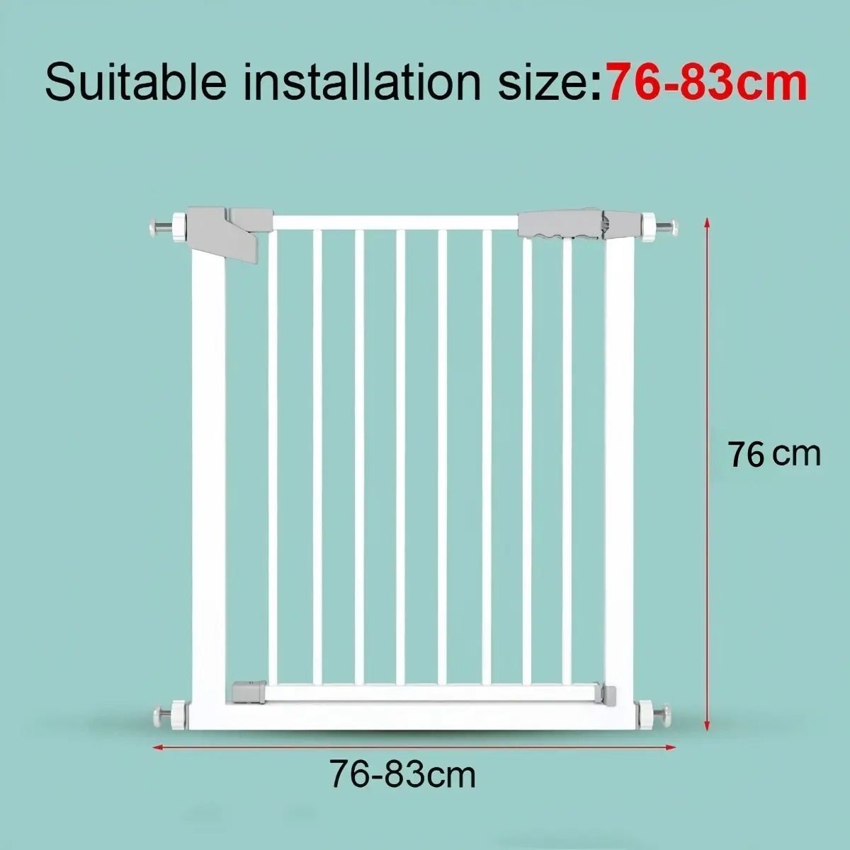 VIDA BUENAS - Reja Seguridad Escalera Puerta Bebe Mascotas 76- 83cm