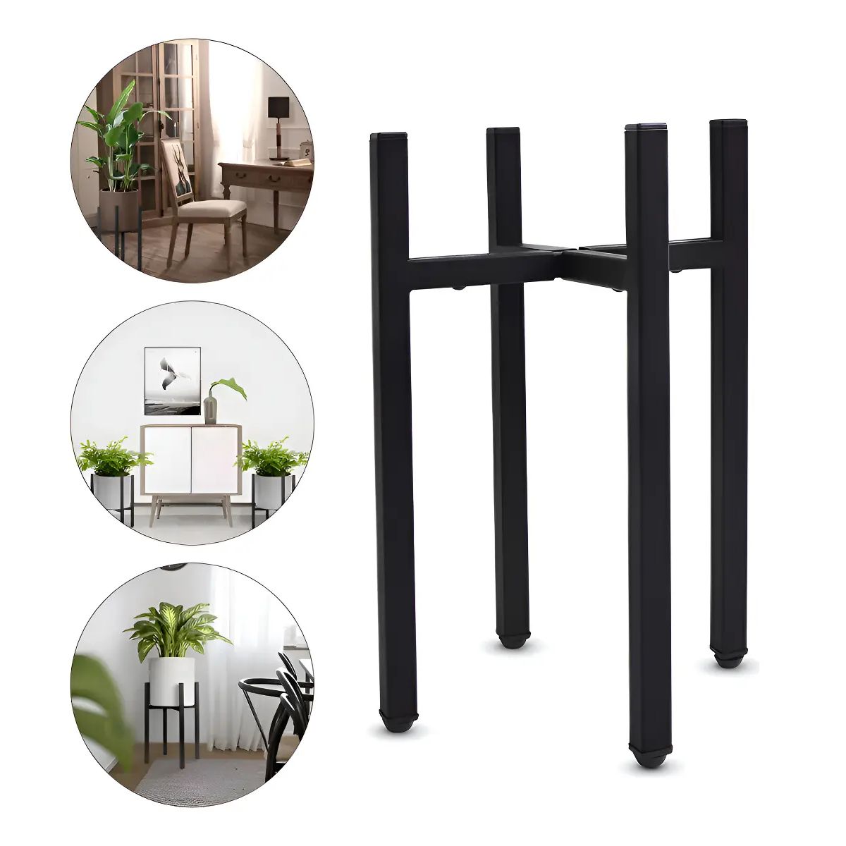 GENERICO - Set Organizador Pedestal Porta Macetero Desmontable Metal