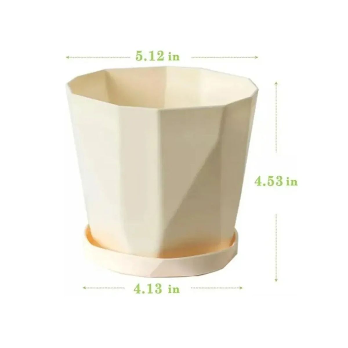 GENERICO - 9 Pcs Macetas De Plastico Con Separador De Agua 3 Colores