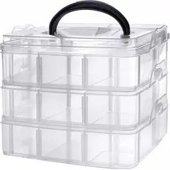 KUANGYE - Caja Gavetero Maletin Organizador Joyas 18 Divisiones