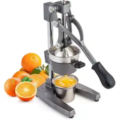 KUANGYE - Exprimidor Manual Acero Inoxidable U Chef Naranjas Limones Profesional