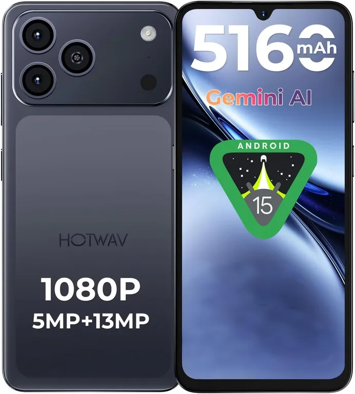 OUKITEL Hotwav A17 Pro max Celular 16GB+128GB Android 15 Smartphone