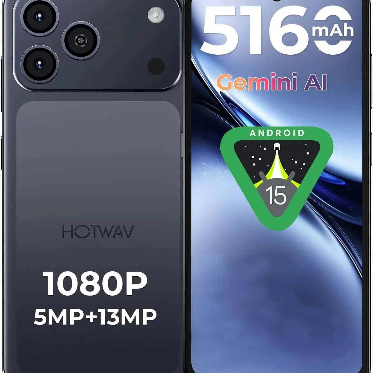OUKITEL - Hotwav A17 Pro max Celular 16GB+128GB Android 15 Smartphone