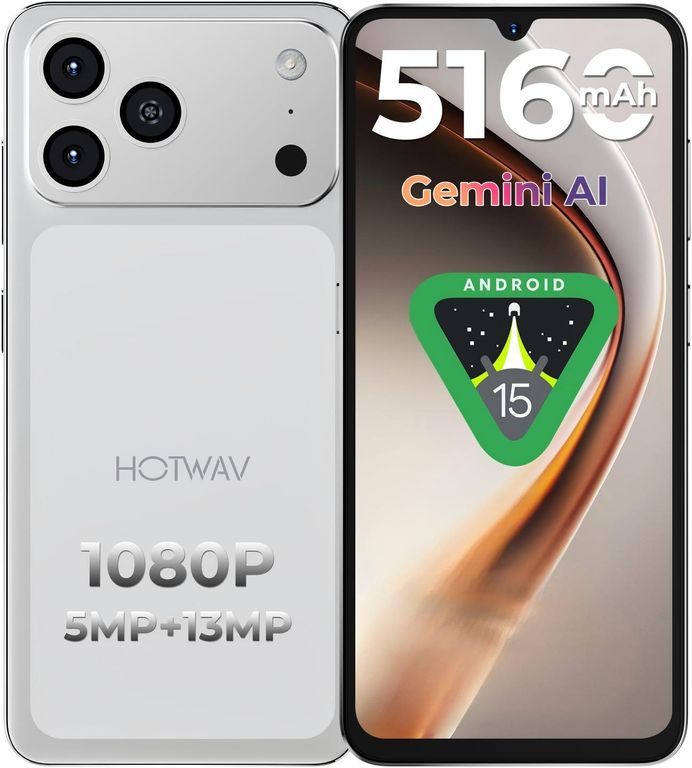 Hotwav A17 Pro max Celular 16GB+128GB Android 15 Smartphone