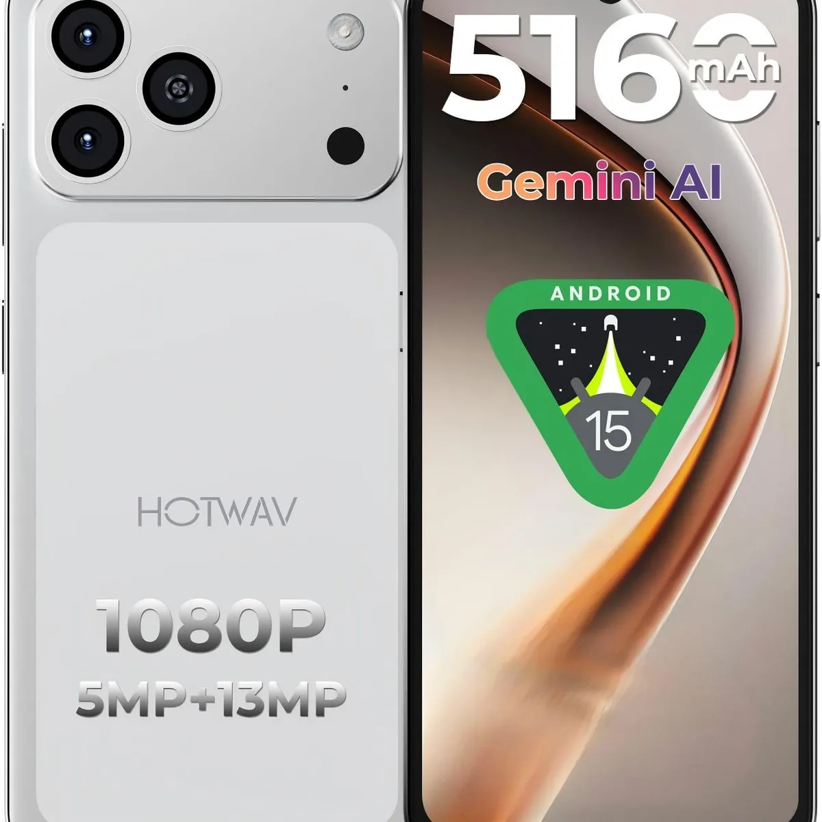 OUKITEL - Hotwav A17 Pro max Celular 16GB+128GB Android 15 Smartphone