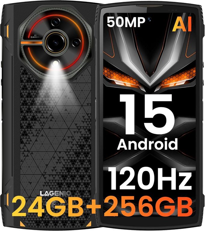 AGM LAGENIO Panther 2 Pro Celular 24GB+256GB Android 15 Smartphone