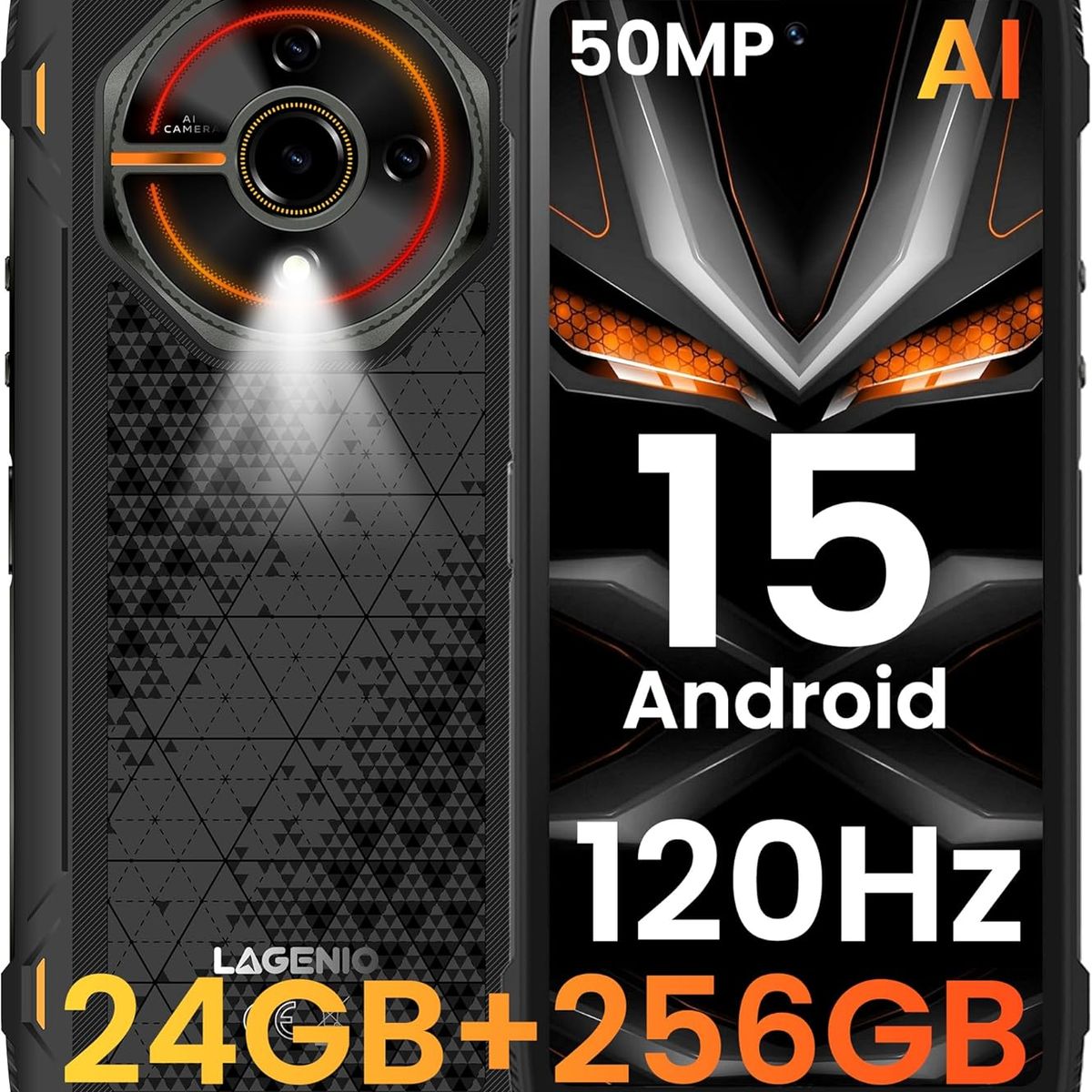 AGM - LAGENIO Panther 2 Pro Celular 24GB+256GB Android 15 Smartphone