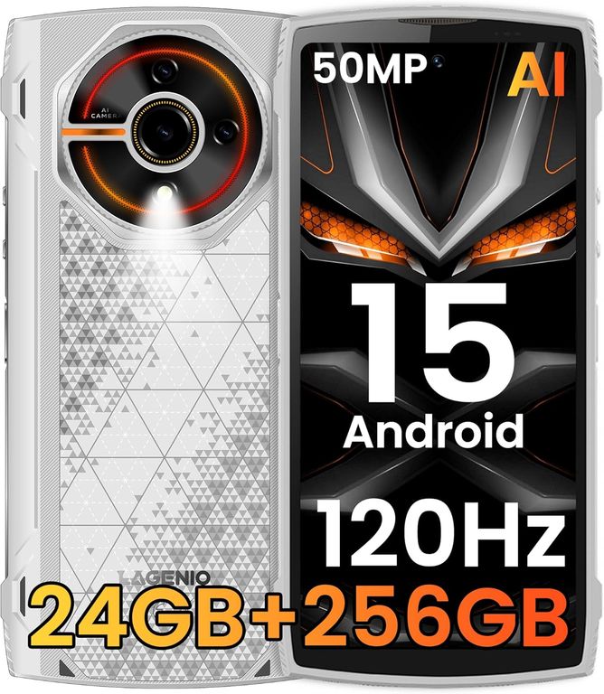 AGM LAGENIO Panther 2 Pro Celular 24GB+256GB Android 15 Smartphone