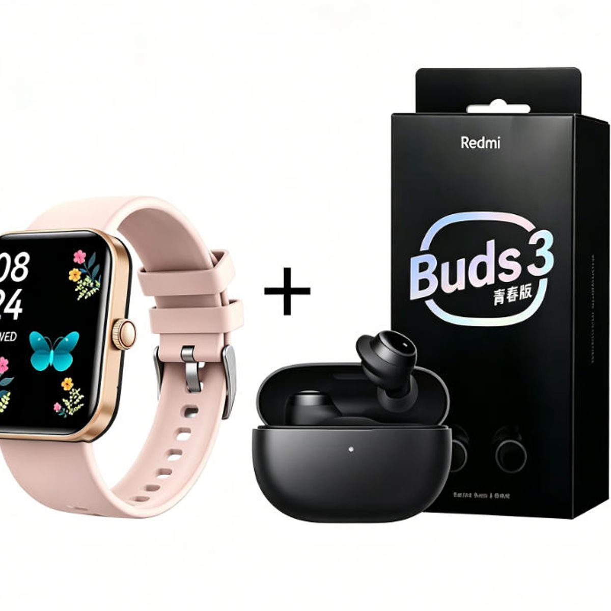 XIAOMI - F16 Smartwatch+Audífonos  Auriculares Bluetooth XIAOMI Redmi buds 3lite