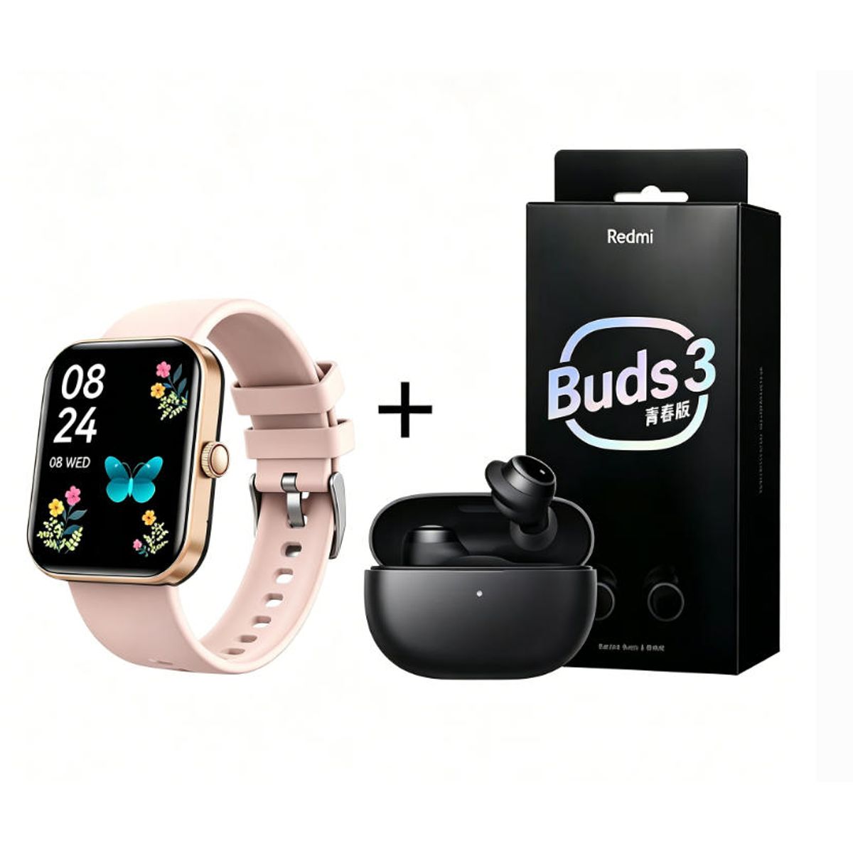XIAOMI - F16 Smartwatch+Audífonos  Auriculares Bluetooth XIAOMI Redmi buds 3lite