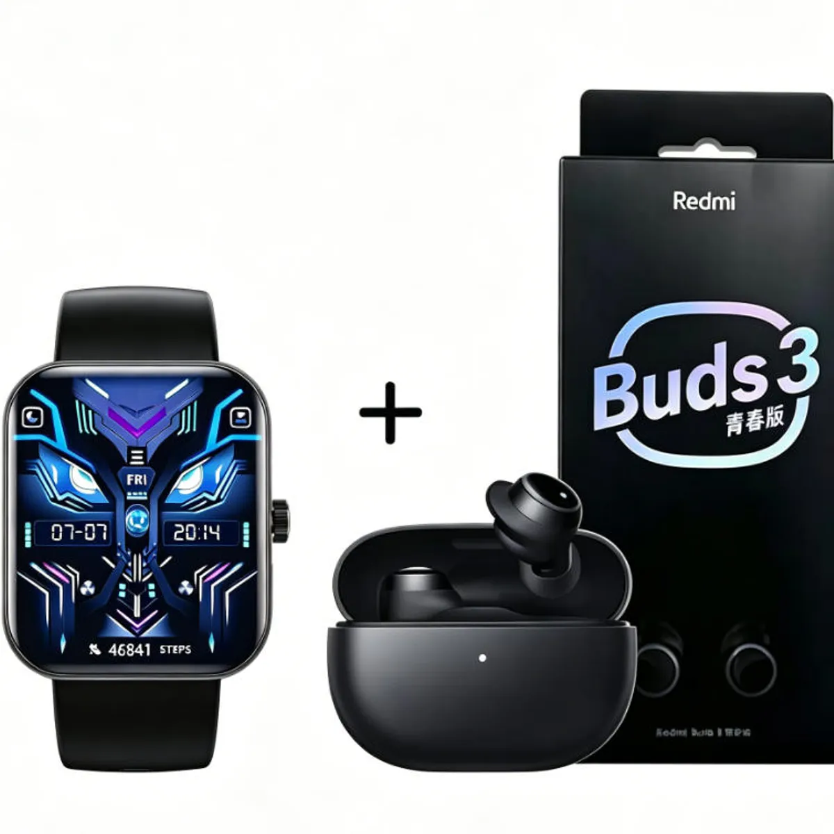 XIAOMI - F16 Smartwatch+Audífonos  Auriculares Bluetooth XIAOMI Redmi buds 3lite